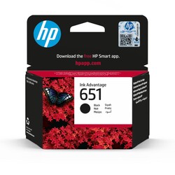 Orijinal HP 651 Mürekkep Kartuşu Siyah C2P10AE - Thumbnail (0)