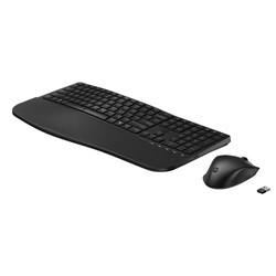 HP 680 Comfort Çift Modlu Unifying Bluetooth Kablosuz Klavye Mouse Seti Siyah 8T6L6AA - Thumbnail (1)