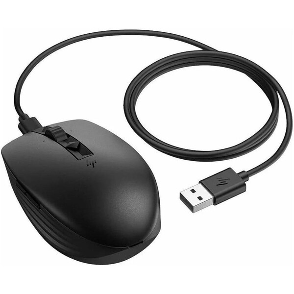 HP 710 Programlanabilir Şarj Edilebilir Sessiz Bluetooth Kablosuz Mouse Siyah 6E6F2AA